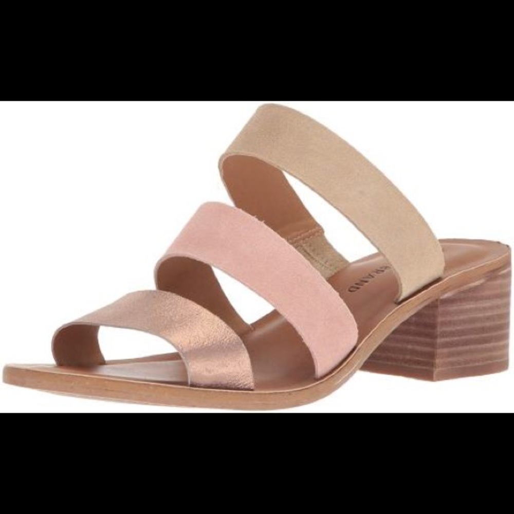 Lucky Brand “Rileigh2” Block heel slide sandals
